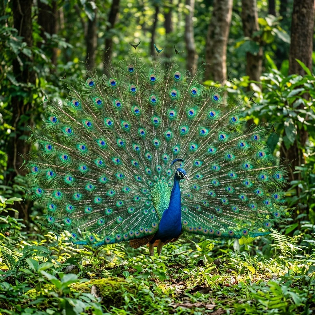 Vibrant Peacock